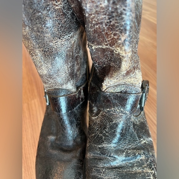 Frye Boots Distressed Leather Veronica Women’s Size 7 - Picture 12 of 16